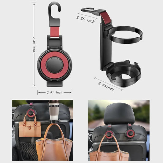 Gancio per poggiatesta auto con supporto smartphone