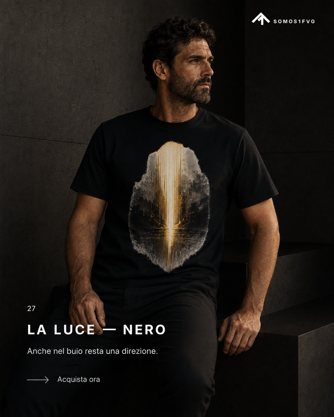 SOMOS1FVG La Luce Nero — immagine editoriale ASCENSIONE