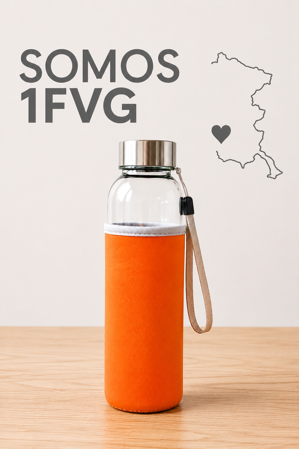 017 Borraccia Bodhi vetro 500ml con custodia