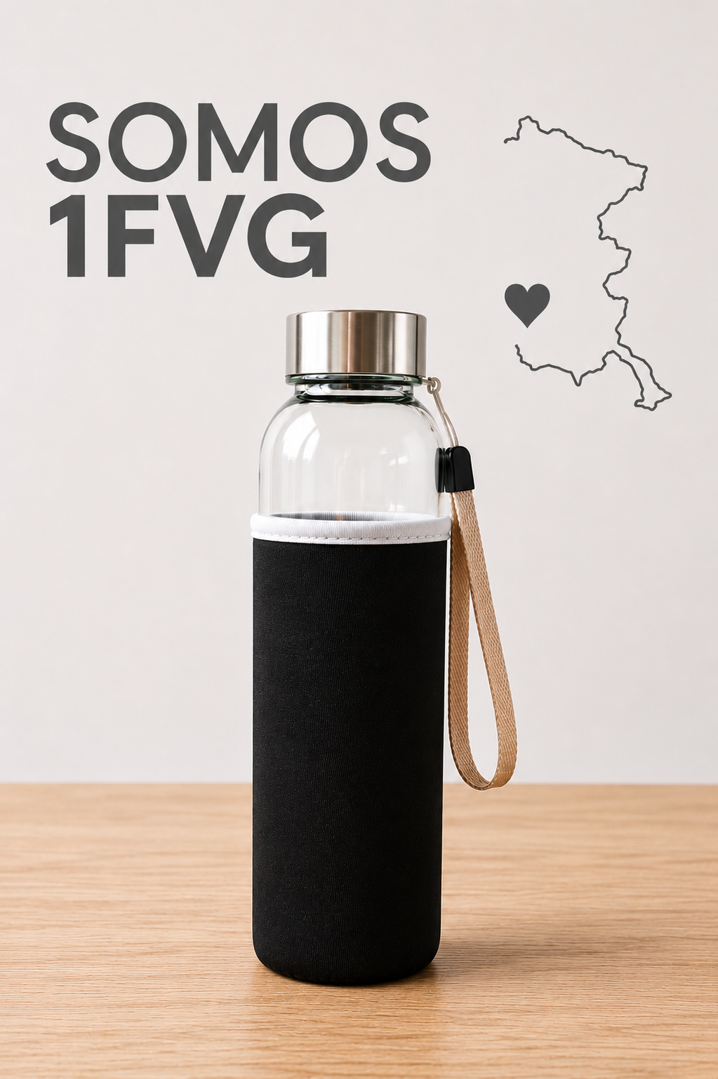 017 Borraccia Bodhi vetro 500ml con custodia