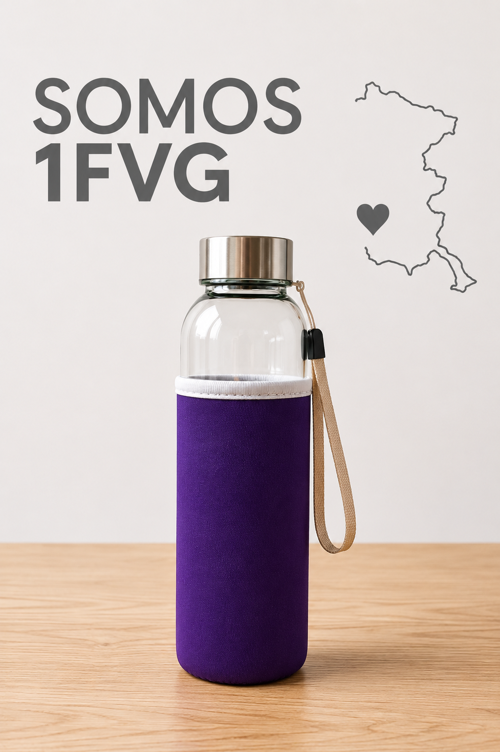 017 Borraccia Bodhi vetro 500ml con custodia