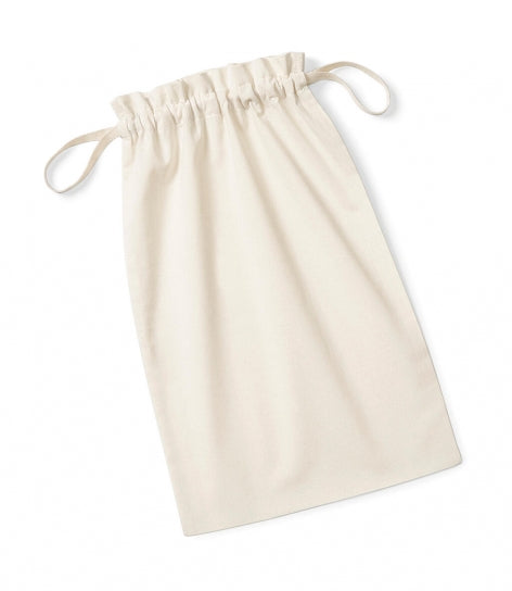 W118 Sacca con cordini Westford Mill Soft Cotton Drawcord
