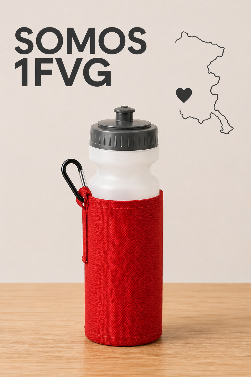 QD440 Water bottle con holder personalizzabile