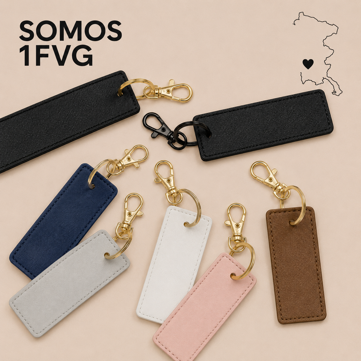 BG744 Portachiavi boutique personalizzabile