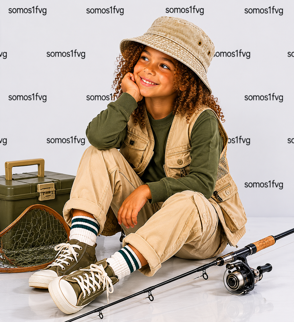 B688B Bucket hat bambino Beechfield Junior Vintage