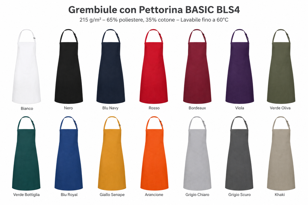 BLS 4 Grembiule Karlowsky Bib Apron