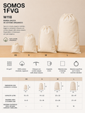 W118 Sacca con cordini Westford Mill Soft Cotton Drawcord