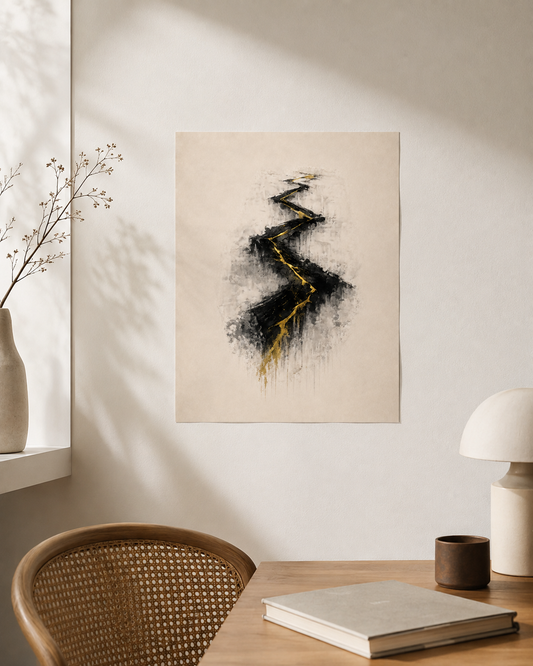 Il Cammino — poster 40×50 cm ASCENSIONE SOMOS1FVG in ambiente