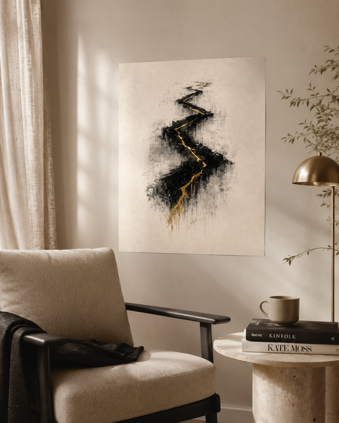 Il Cammino — poster 40×50 cm ASCENSIONE SOMOS1FVG in interno contemporaneo