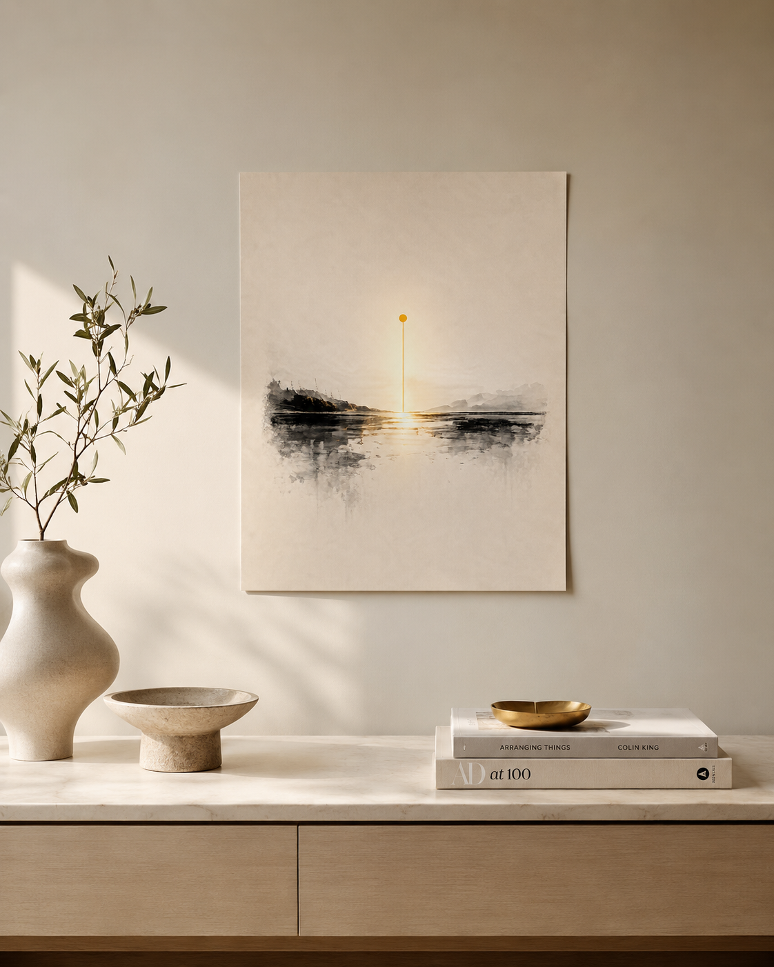 L’Orizzonte — poster 40×50 cm ASCENSIONE SOMOS1FVG su parete