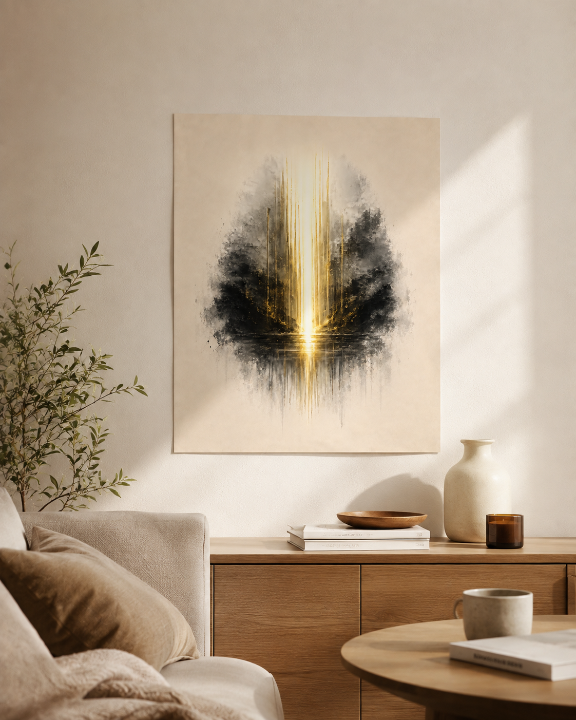 La Luce — poster 40×50 cm ASCENSIONE SOMOS1FVG in ambiente