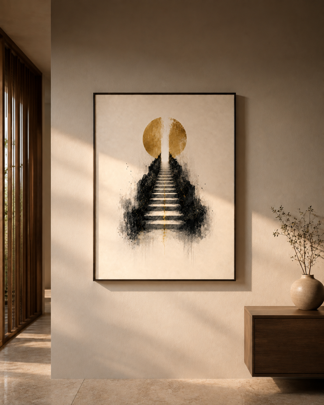 La Scala — poster 40×50 cm ASCENSIONE SOMOS1FVG in interno contemporaneo
