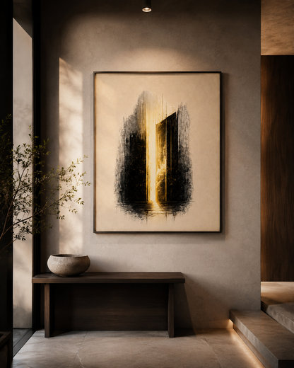 La Soglia — poster 40×50 cm ASCENSIONE SOMOS1FVG su parete