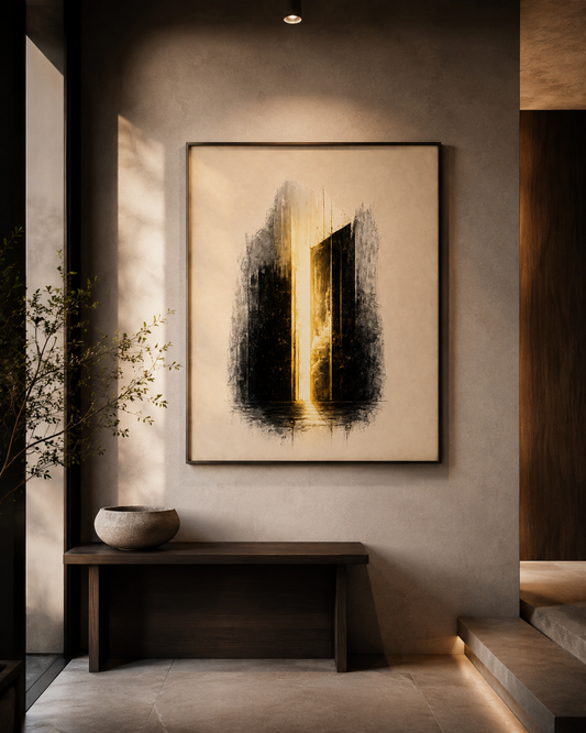 La Soglia — poster 40×50 cm ASCENSIONE SOMOS1FVG su parete